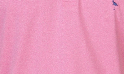 Shop Tailorbyrd Tonal Melange Performance Polo In Rose Pink