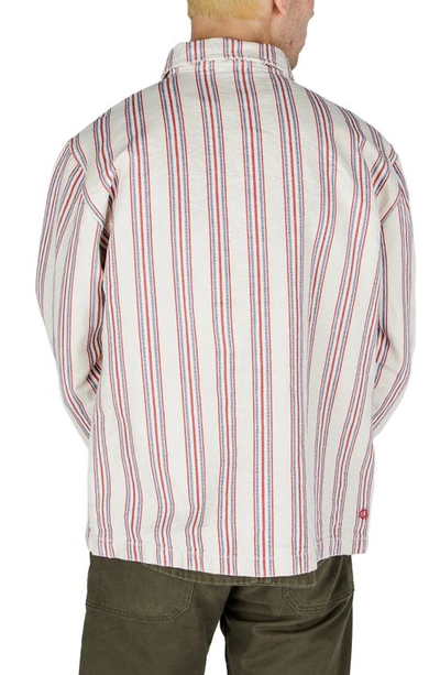 Imperfects Creators Stripe Chore Coat In Flying Colors