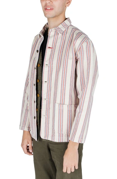 Imperfects Creators Stripe Chore Coat In Flying Colors