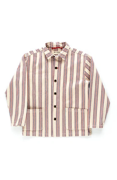 Imperfects Creators Stripe Chore Coat In Flying Colors