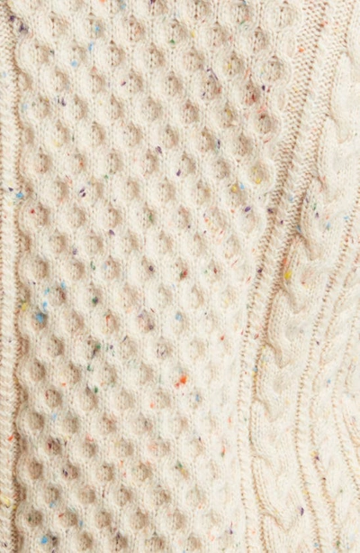 Shop Rails Isla Short Sleeve Wool Blend Cardigan In Cream Confetti