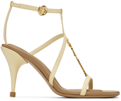 Shop Jacquemus Off-white 'les Sandales Pralu' Heeled Sandals In 120 Ivory