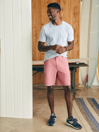 Shop Faherty All Day Shorts (9" Inseam) In Faded Flag