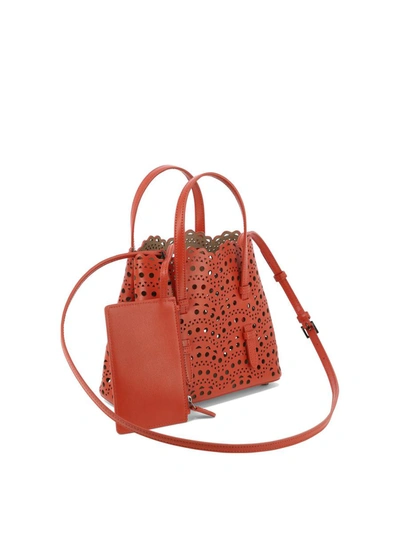 Shop Alaïa "mina 20" Handbag In Red