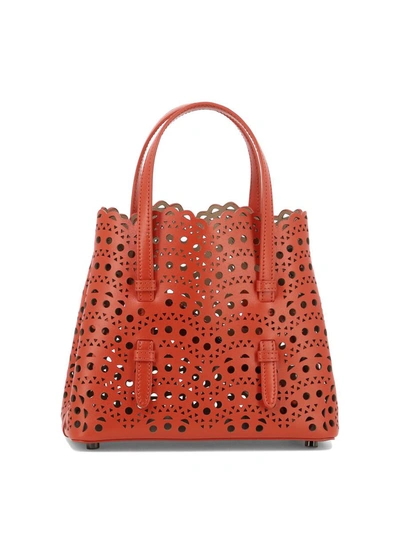 Shop Alaïa "mina 20" Handbag In Red