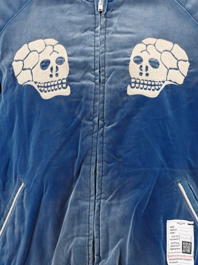 Shop Miharayasuhiro Maison Mihara Yasuhiro "souvenir" Bomber Jacket In Blue