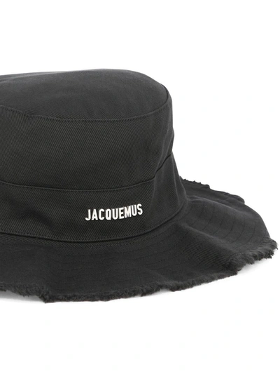 Shop Jacquemus "le Bob Artichaut" Cap In Black