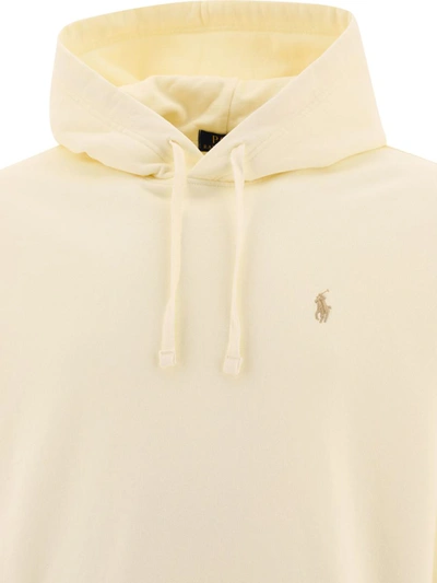 Shop Polo Ralph Lauren "pony" Hoodie In White