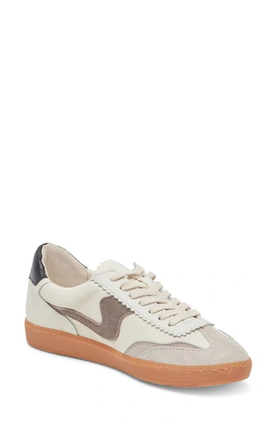 Shop Dolce Vita Notice Sneaker In White/ Grey Leather