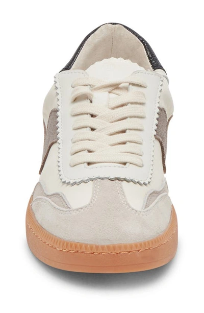 Shop Dolce Vita Notice Sneaker In White/ Grey Leather