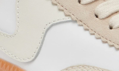 Dolce Vita Notice X Platform Sneaker In Ivory Multi Nylon