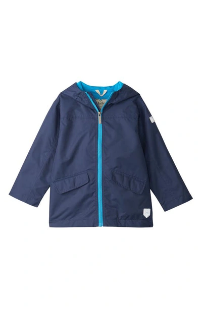Shop Hatley Kids' Hooded Raincoat In Blue