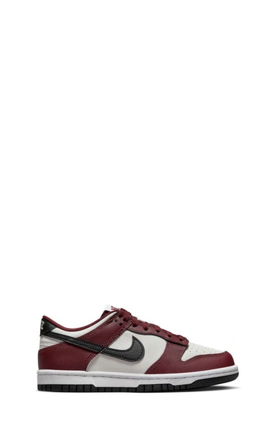 Nike Dunk Low "dark Team Red" Sneakers In Dark Red/ Black/ White/ White