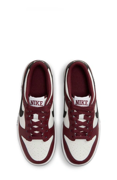 Nike Dunk Low "dark Team Red" Sneakers In Dark Red/ Black/ White/ White