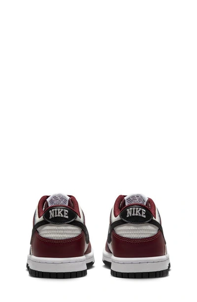 Nike Dunk Low "dark Team Red" Sneakers In Dark Red/ Black/ White/ White