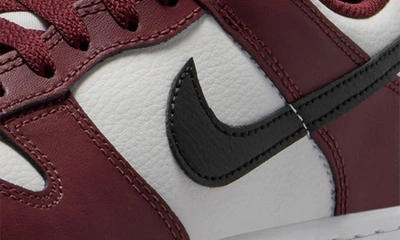 Nike Dunk Low "dark Team Red" Sneakers In Dark Red/ Black/ White/ White