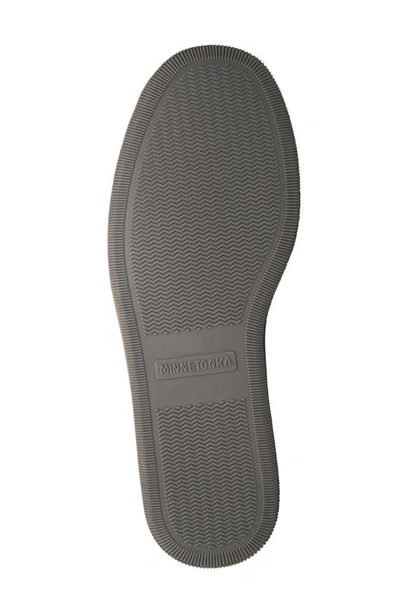 Shop Minnetonka Lined Hardsole Slipper In Charcoal