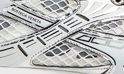 Shop Bottega Veneta Orbit Low Top Sneaker In Silverhite