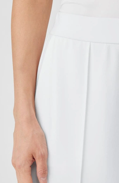 Shop Eileen Fisher Pintuck Pleat Tapered Ankle Pants In Ivory