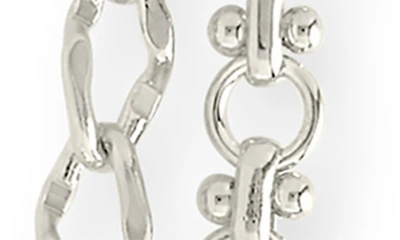 Sterling Forever Rhodium Plated Selena Layered Chain Necklace In Silver