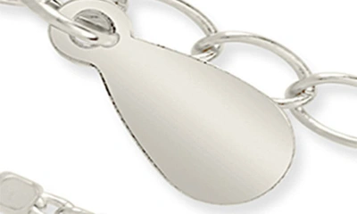 Sterling Forever Chloe Set Of 2 Station Bracelets In Silver