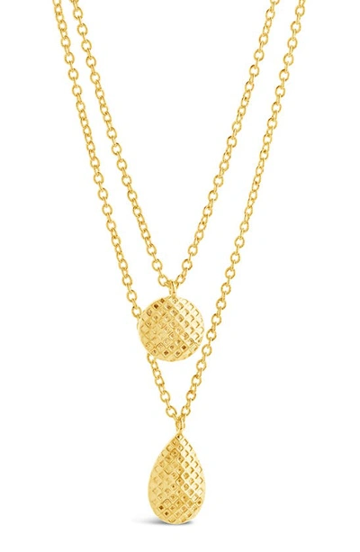Shop Sterling Forever Aldari Layered Necklace In Gold