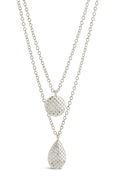 Shop Sterling Forever Aldari Layered Necklace In Silver