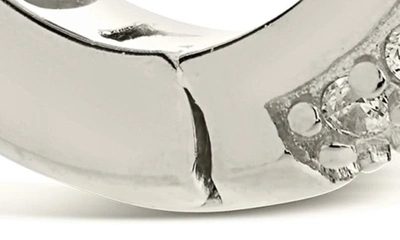 Sterling Forever Silver Infinity Hoops In Silver