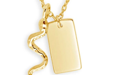 Shop Sterling Forever Bella Pendant Necklace In Gold