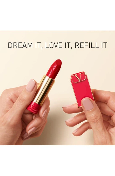Shop Valentino Rosso  Refillable Lipstick In 114r / Matte