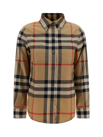 Shop Burberry Nivi Shirt In Archive Beige