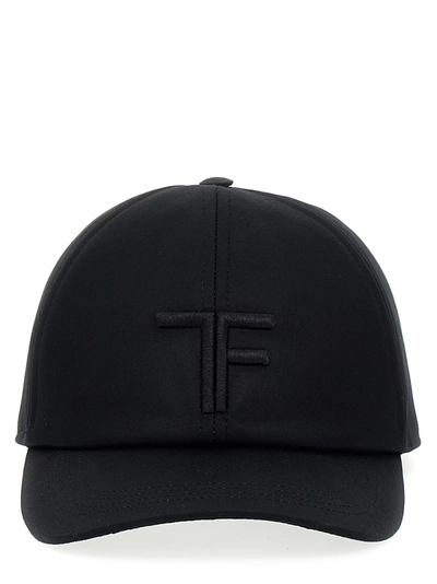 Shop Tom Ford Logo Embroidery Cap In Black