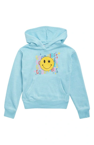 Shop Play Six Kids' Burnout Hoodie Sweater In Bermuda Blue