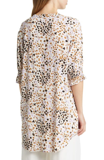 Masai Copenhagen Gianelle Print Tunic Top In Whitecap