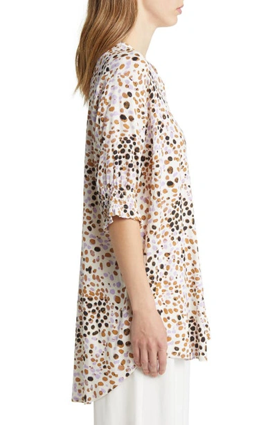 Masai Copenhagen Gianelle Print Tunic Top In Whitecap