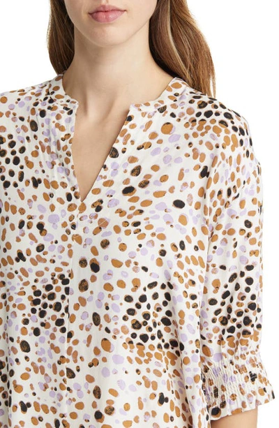 Masai Copenhagen Gianelle Print Tunic Top In Whitecap