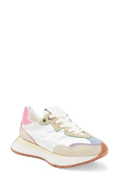 Shop Kurt Geiger Quilt Trainer Sneaker In White