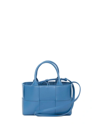 Shop Bottega Veneta Mini Arco Tote Bag In Blu