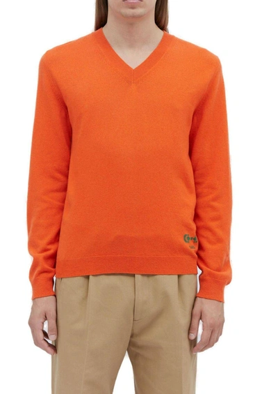 Shop Gucci Knit V-neck Sweater In Default Title