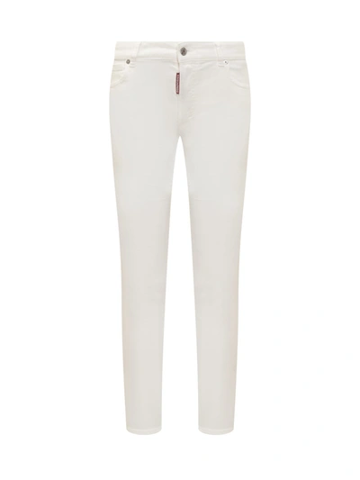 Shop Dsquared2 Medium Waist Twiggy Jeans In White
