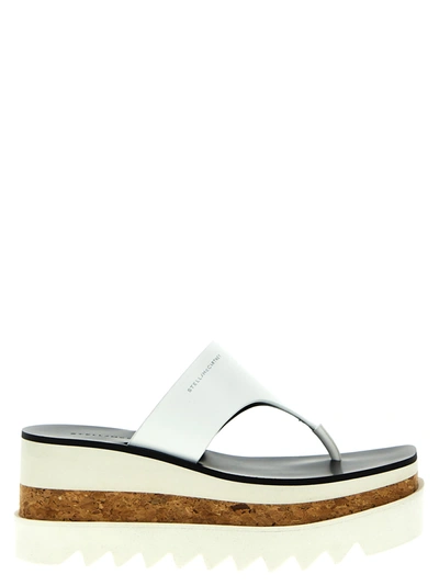 Shop Stella Mccartney Sneak-elyse Sandals In White