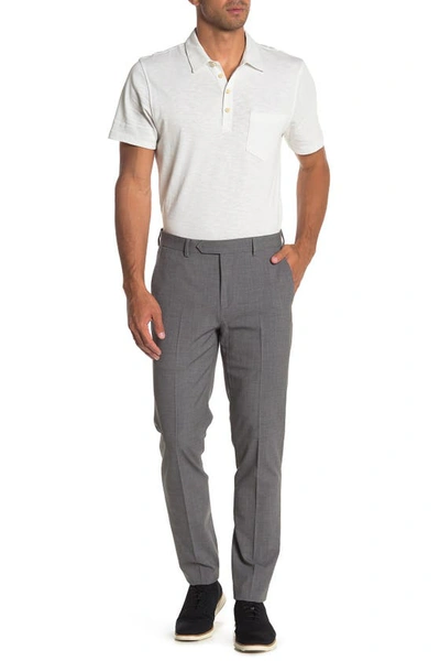 Shop Calvin Klein Grey Sharkskin Skinny Tapered Trousers
