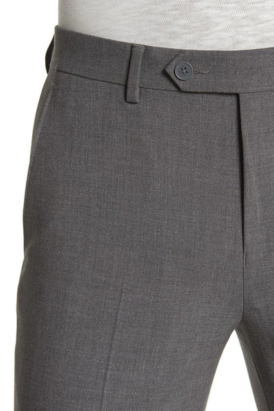 Shop Calvin Klein Grey Sharkskin Skinny Tapered Trousers