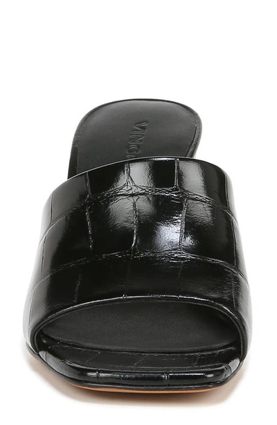 Shop Vince Pia Wedge Slide Sandal In Black