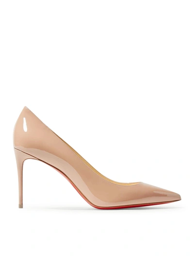 Shop Christian Louboutin Kate 85 Patent In A Nude