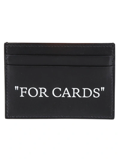 Shop Off-white For Cards Card Holder In Black