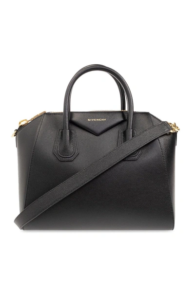 Shop Givenchy Antigona Small Top Handle Bag In Black