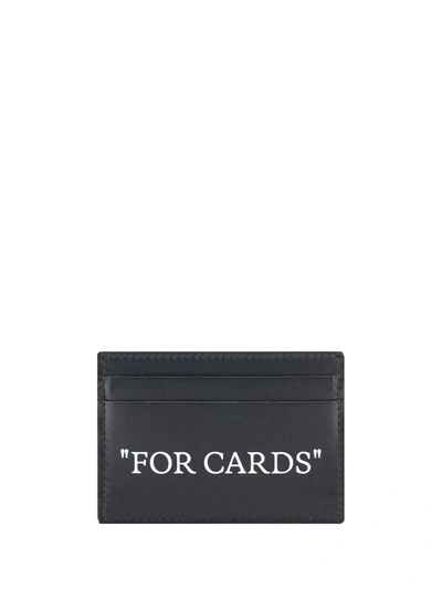 Shop Off-white Card Holder In Black White