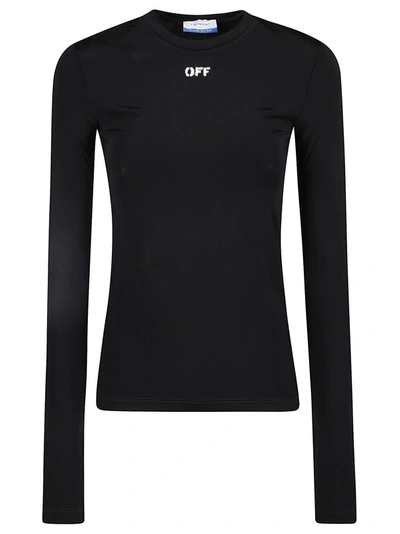 Shop Off-white Sec Skin Off-stamp Sweater In Black/white