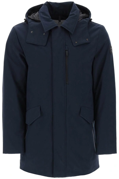 Shop Woolrich Barrow Soft Shell Jacket In Blue